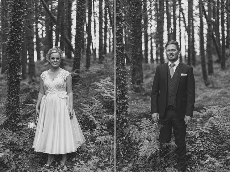Donegal wedding photographer - irish wedding - woods portraits - Lake House hotel - mercedes wedding - vintage dress 0069 T + F | Lake House Hotel | Donegal wedding photography 69