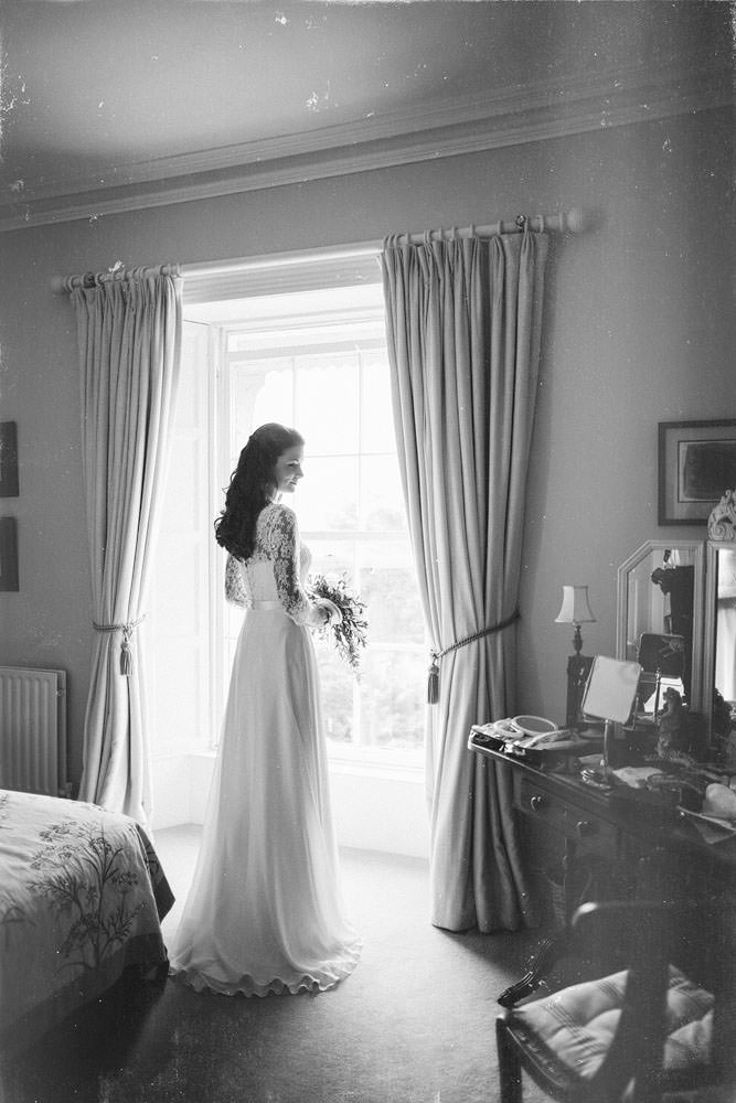 garden wedding bride